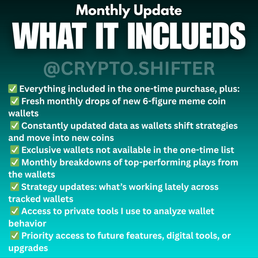 Insider Wallets (Solana Meme Coins)